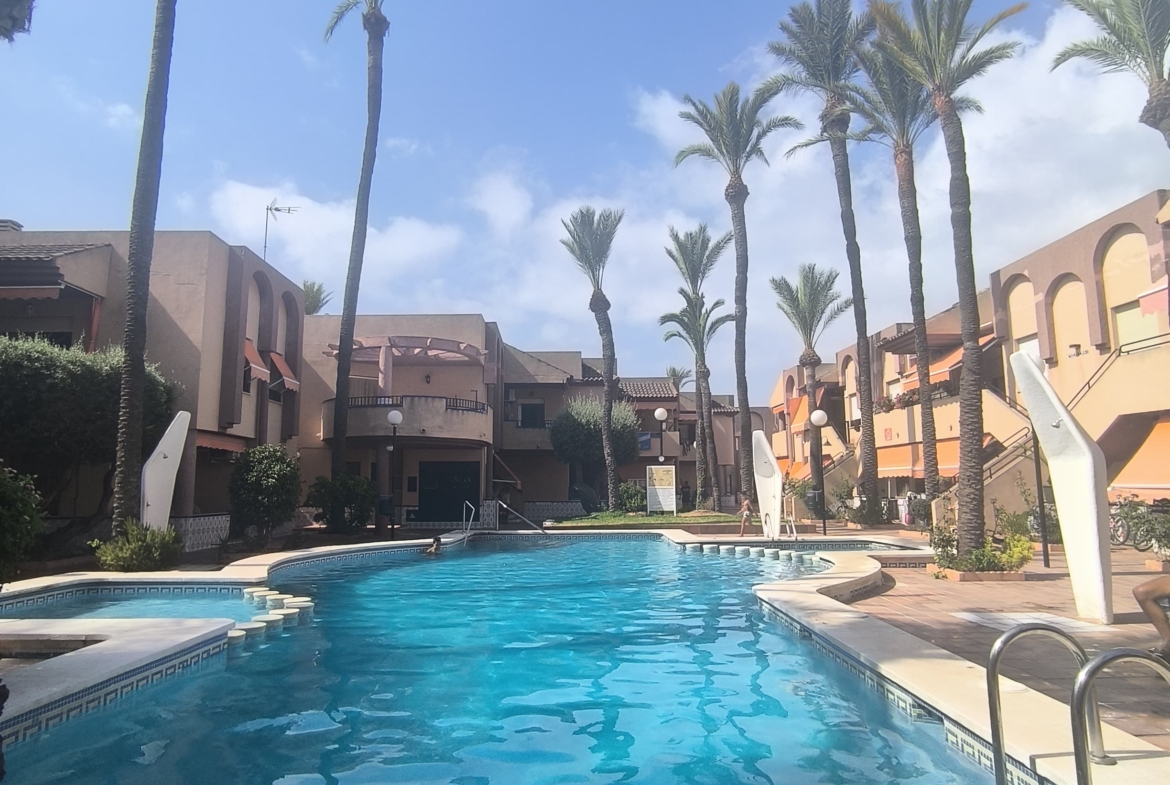 2 Bedroom Townhouse * Lo Pagan * 10 minute walk to the local Beach * Private Parking * Communal Pool * Close to many amenities * Excellent location * €161,000