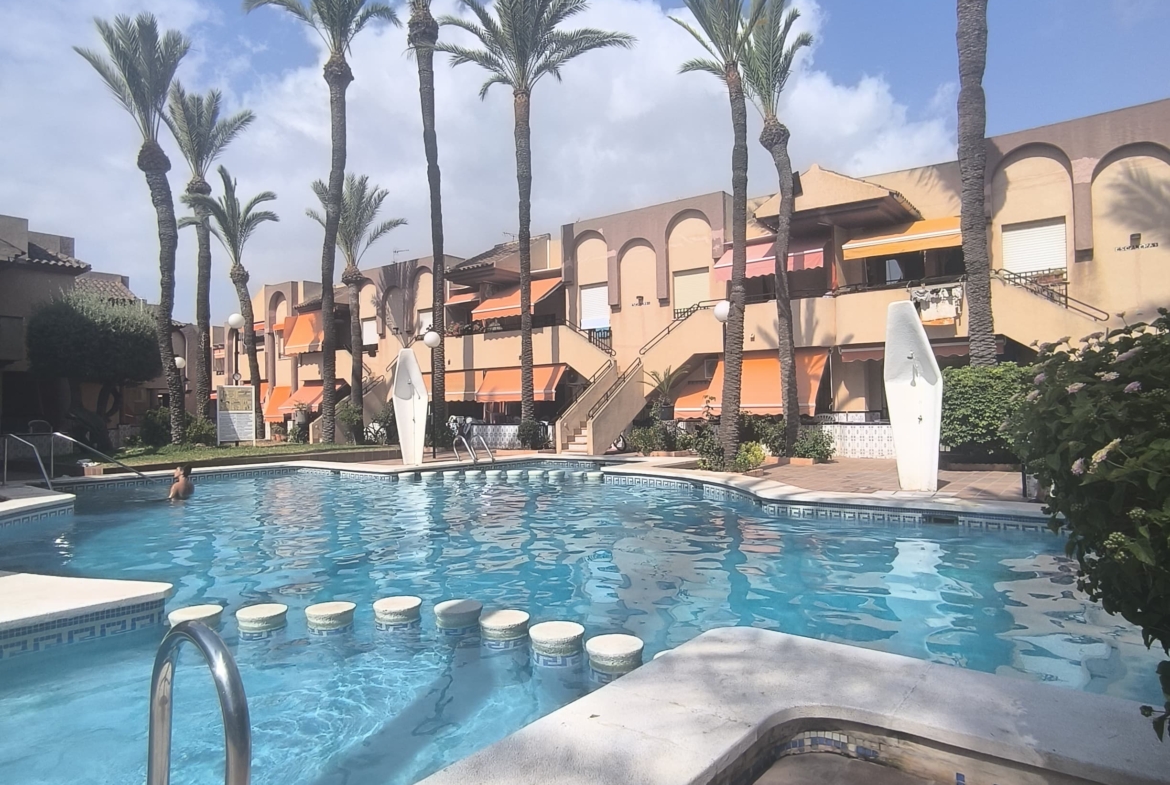 2 Bedroom Townhouse * Lo Pagan * 10 minute walk to the local Beach * Private Parking * Communal Pool * Close to many amenities * Excellent location * €161,000