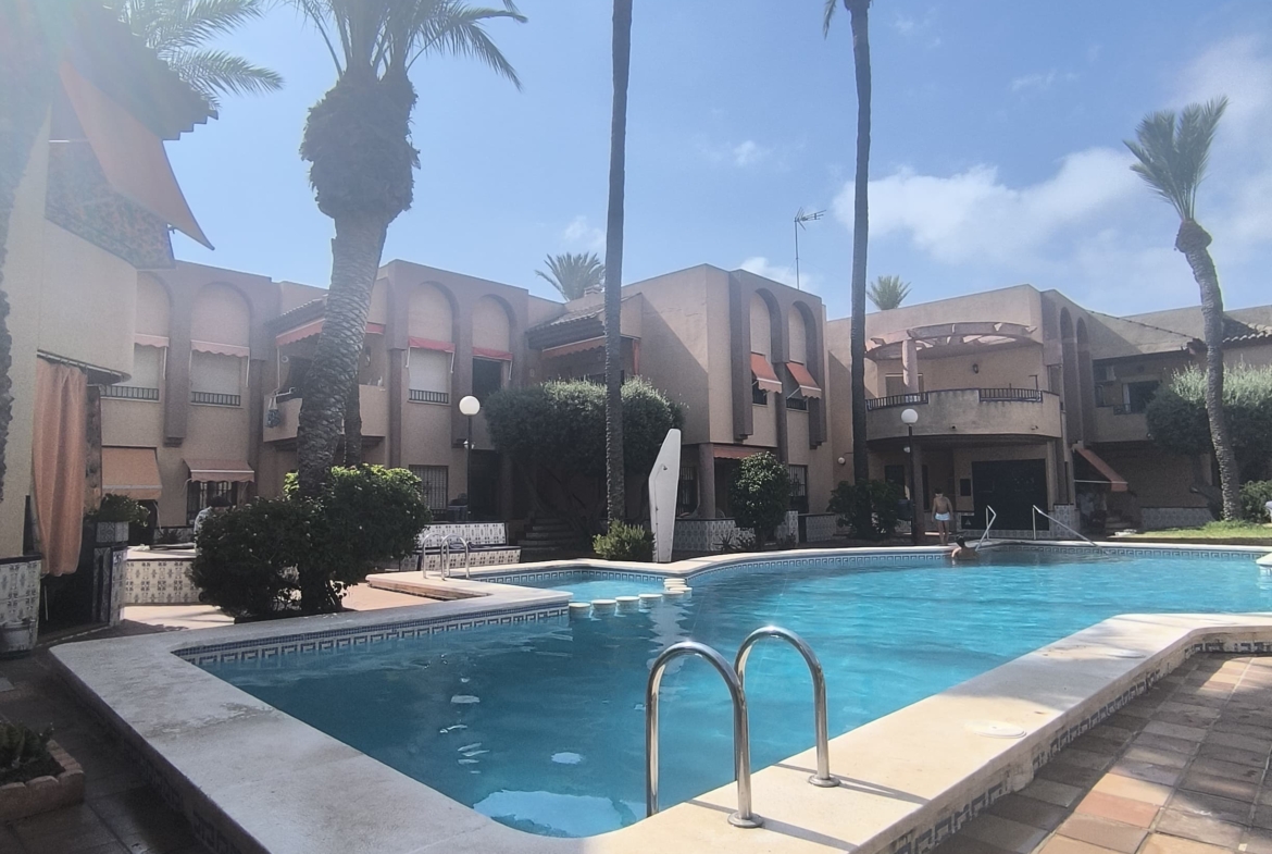 2 Bedroom Townhouse * Lo Pagan * 10 minute walk to the local Beach * Private Parking * Communal Pool * Close to many amenities * Excellent location * €161,000