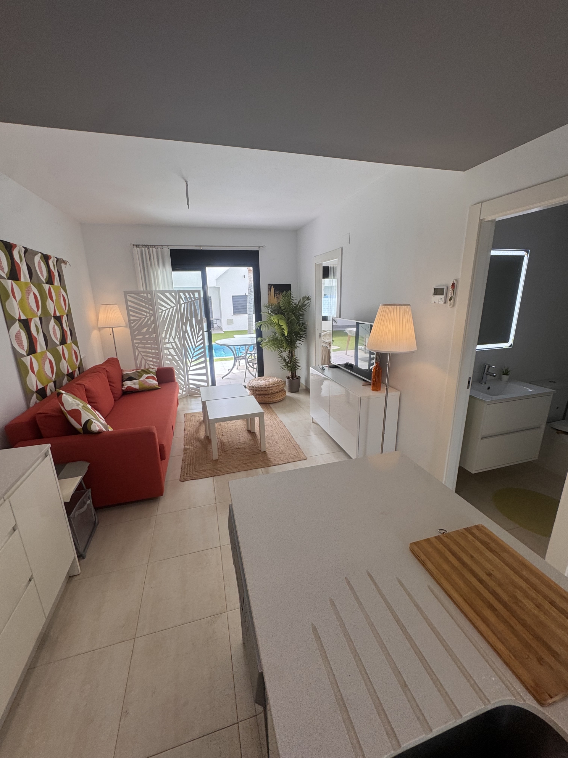 IMG_7652 Immaculate Ground Floor Modern Apartment * 2 Bedroom / 2 Bathroom * Very Popular area Near Castelar College San Pedro / Lo Pagan * Playamar IV * Swimming Pool * Private Parking * Only €199,995 ***