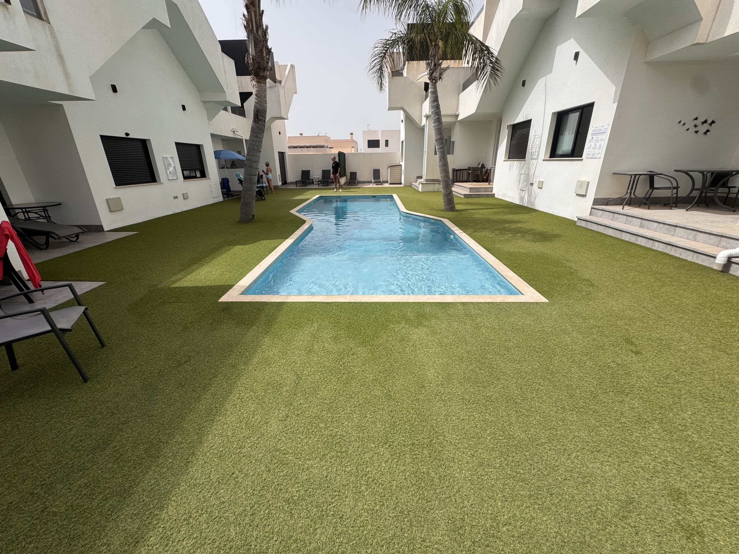 IMG_7683 Immaculate Ground Floor Modern Apartment * 2 Bedroom / 2 Bathroom * Very Popular area Near Castelar College San Pedro / Lo Pagan * Playamar IV * Swimming Pool * Private Parking * Only €199,995 ***