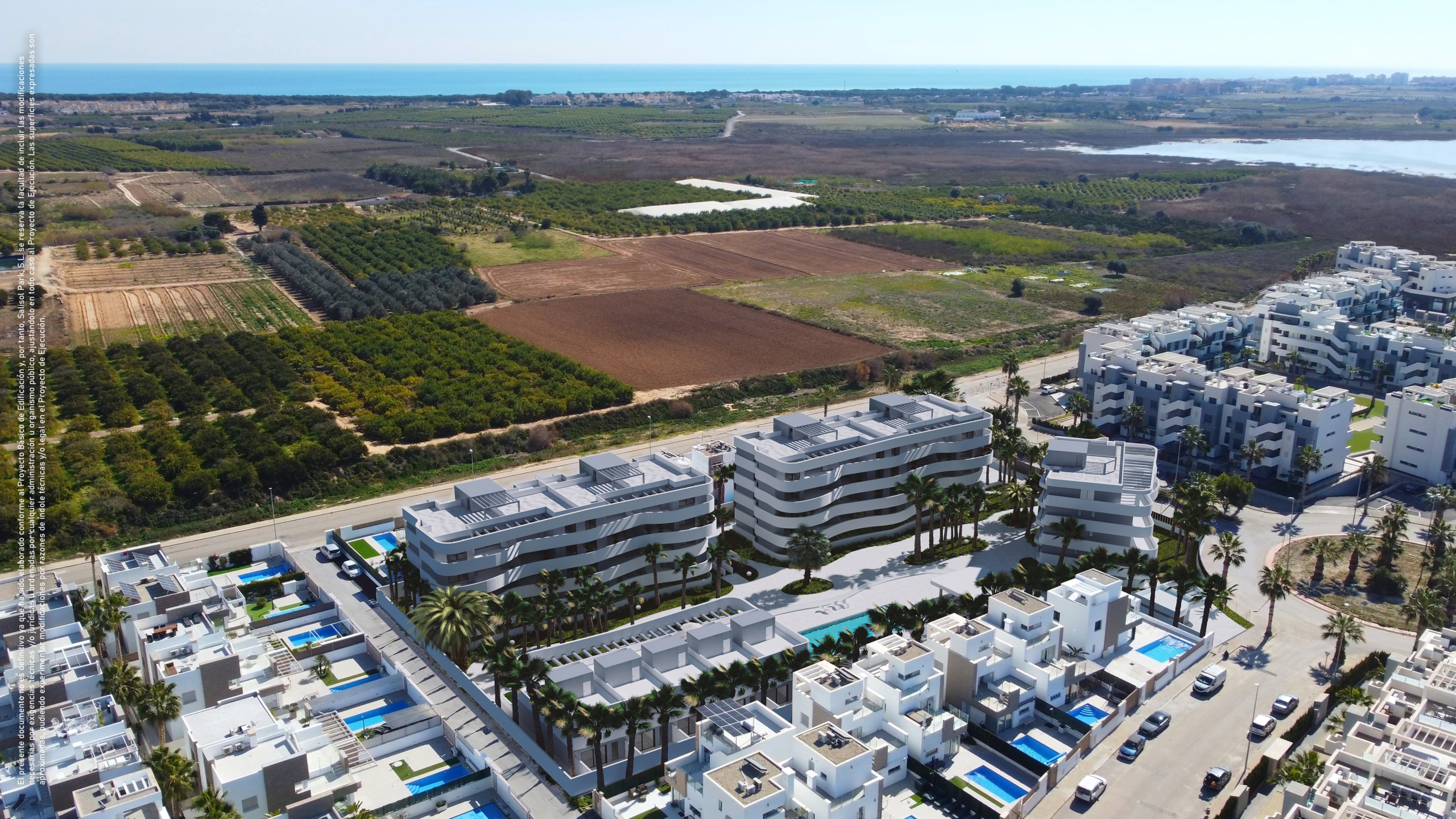 Mirador de La Salina * SALISOL RESORT * GUARDAMAR  del Segura *MODERN LUXURY APARTMENTS UP TO 235 M2 WITH TERRACES. 10 MINUTES FROM BEACH. DIRECT FROM DEVELOPER, IN EL RASO – GUARDAMAR, COSTA BLANCA. SPAIN.