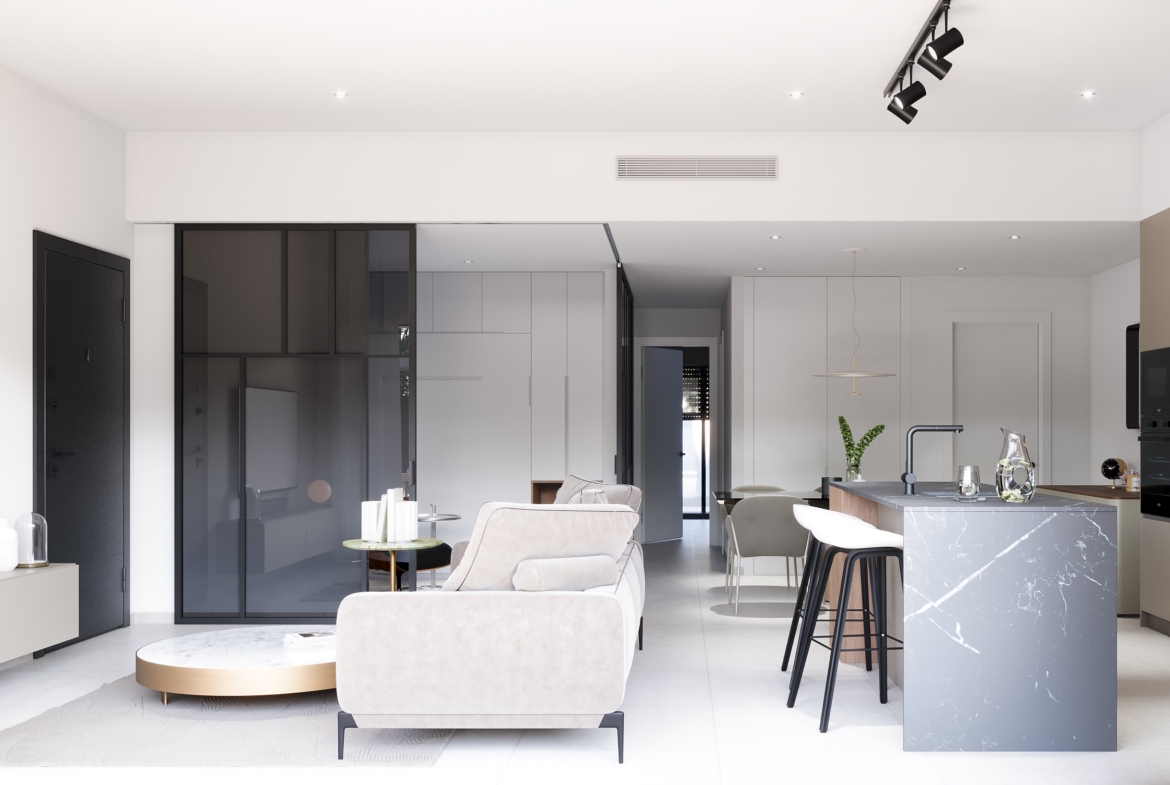PURA VIDA VI * Pilar de La Horadada * Exclusive Bungalows * Top Floor Two Bedrooms / 2 Bathrooms / Ground Floor 3 Bedrooms / 2 Bathrooms * €434,000 – €479,000 *