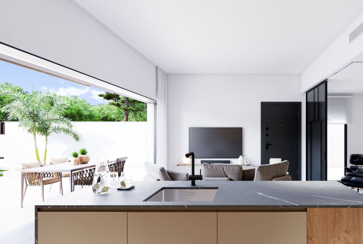 PURA VIDA VI * Pilar de La Horadada * Exclusive Bungalows * Top Floor Two Bedrooms / 2 Bathrooms / Ground Floor 3 Bedrooms / 2 Bathrooms * €434,000 – €479,000 *