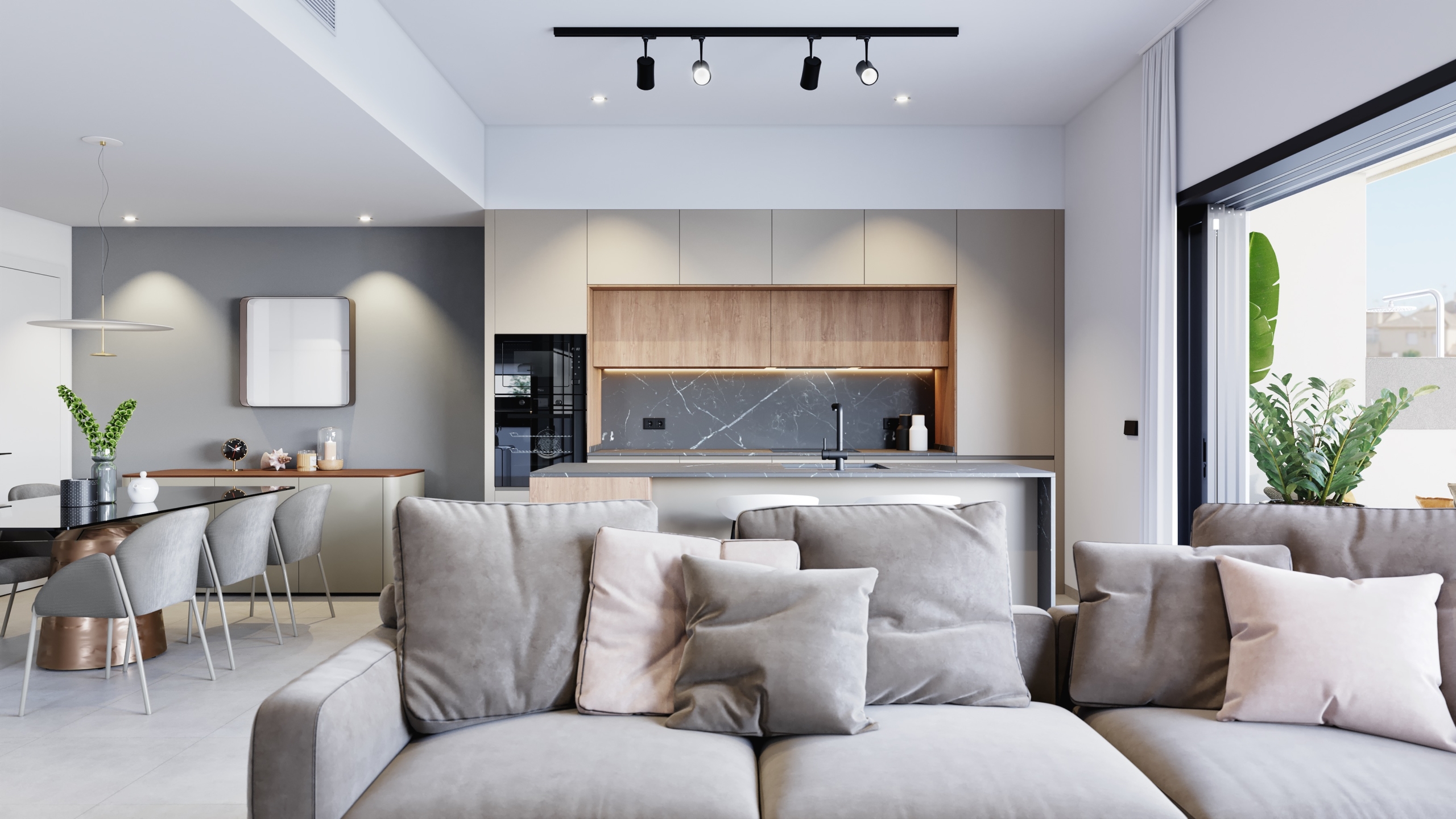 (13) INT KITCHEN PURA VIDA VI * Pilar de La Horadada * Exclusive Bungalows * Top Floor Two Bedrooms / 2 Bathrooms / Ground Floor 3 Bedrooms / 2 Bathrooms * €434,000 – €479,000 *