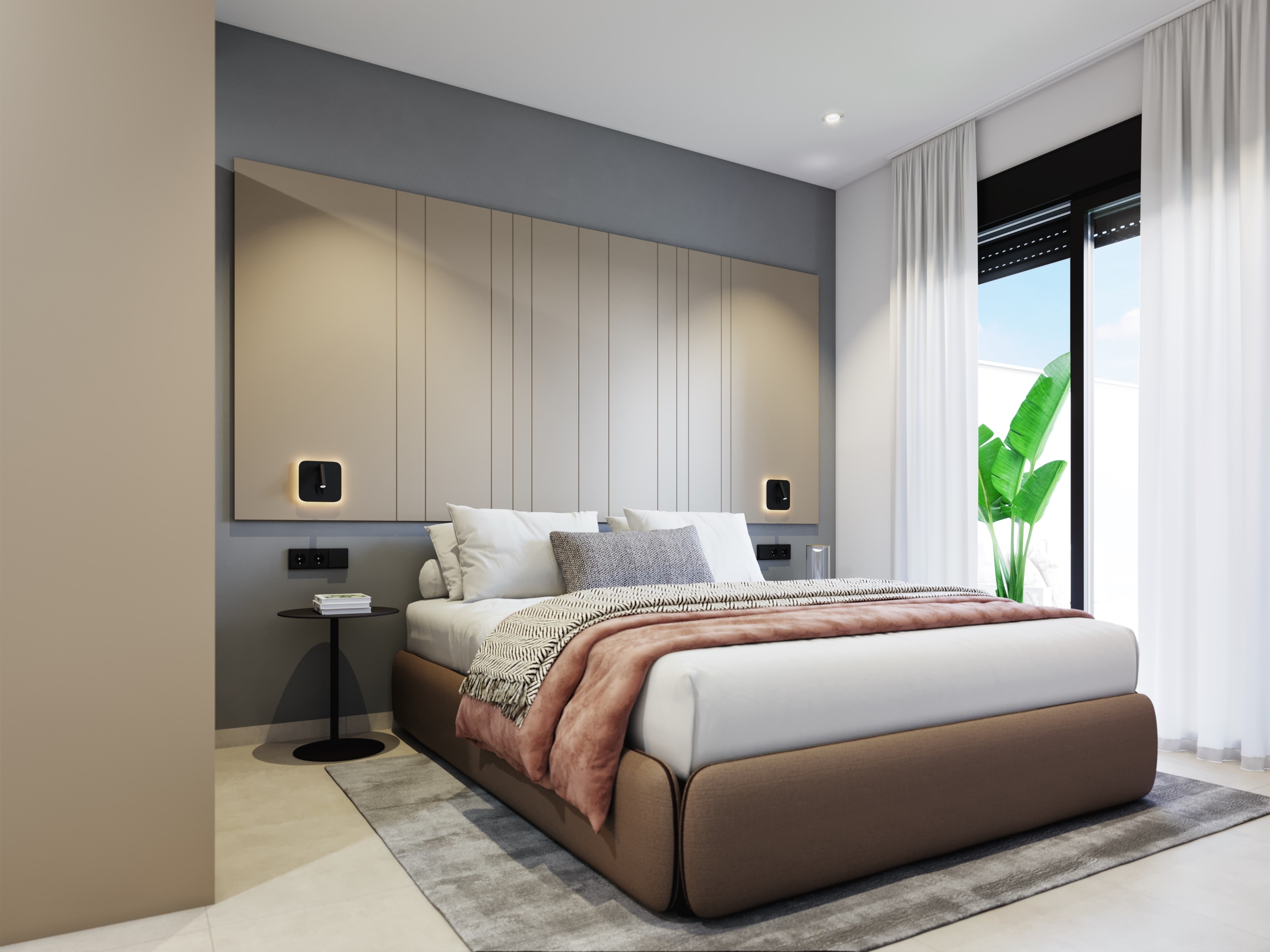 (18) MASTER BEDROOM PURA VIDA VI * Pilar de La Horadada * Exclusive Bungalows * Top Floor Two Bedrooms / 2 Bathrooms / Ground Floor 3 Bedrooms / 2 Bathrooms * €434,000 – €479,000 *
