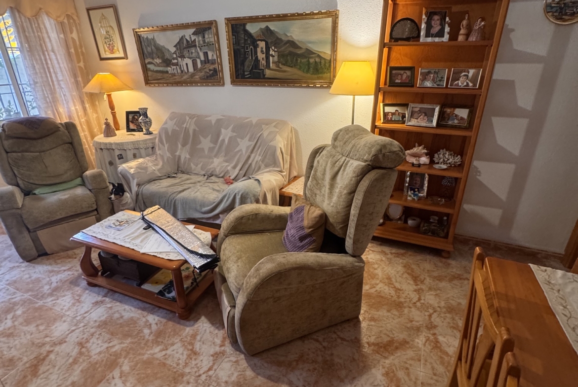 Just on the Market ***Fabulous Condition * 3 Bedroom / 2 Bathroom * One level house with Separate Annexe Upstairs with Double Bedroom * Large Storeroom & Large Solarium * The Price also includes a Separate Private * Double Underground Parking & Storage Room * €199,995 *