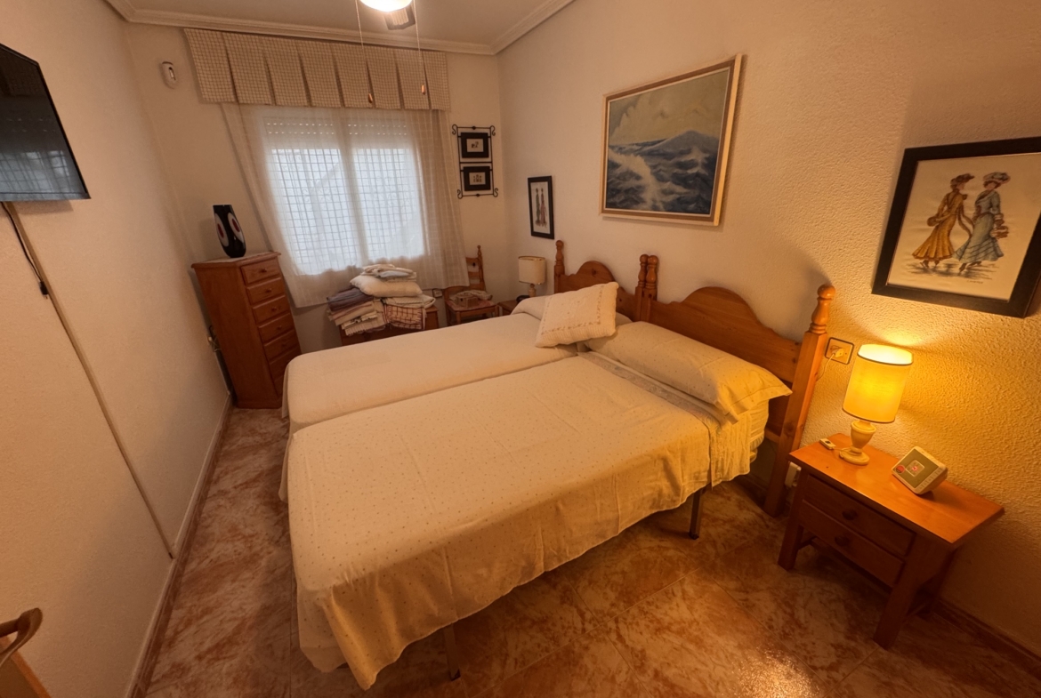 Just on the Market ***Fabulous Condition * 3 Bedroom / 2 Bathroom * One level house with Separate Annexe Upstairs with Double Bedroom * Large Storeroom & Large Solarium * The Price also includes a Separate Private * Double Underground Parking & Storage Room * €199,995 *