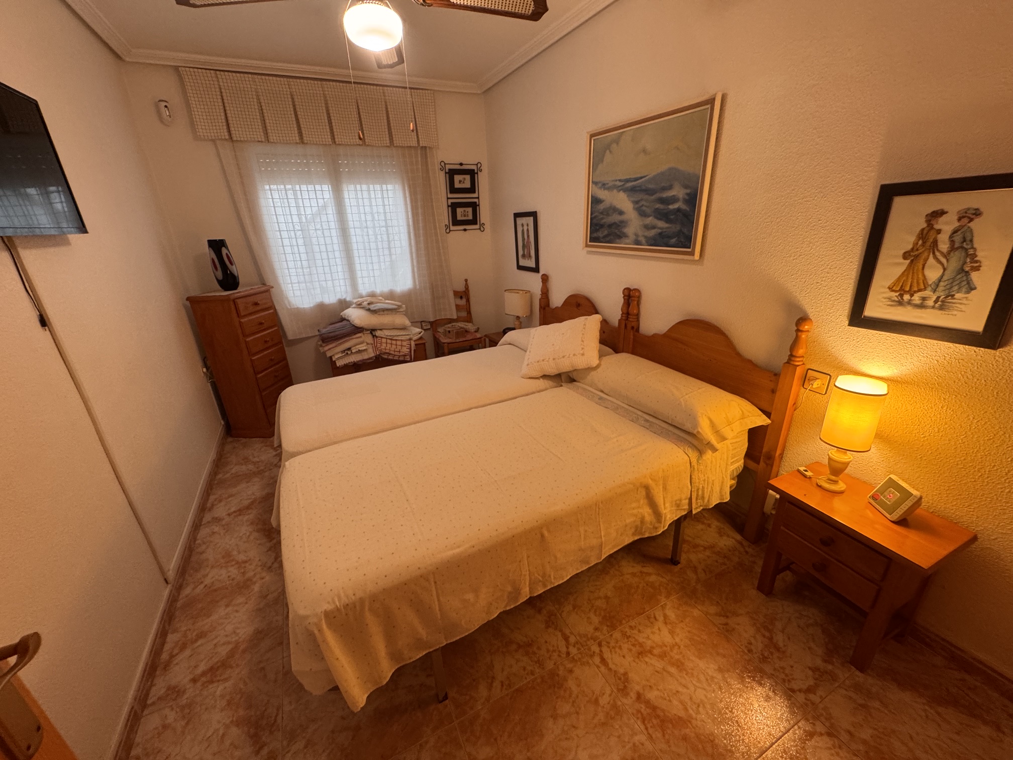 Just on the Market ***Fabulous Condition * 3 Bedroom / 2 Bathroom * One level house with Separate Annexe Upstairs with Double Bedroom * Large Storeroom & Large Solarium * The Price also includes a Separate Private * Double Underground Parking & Storage Room * €199,995 *