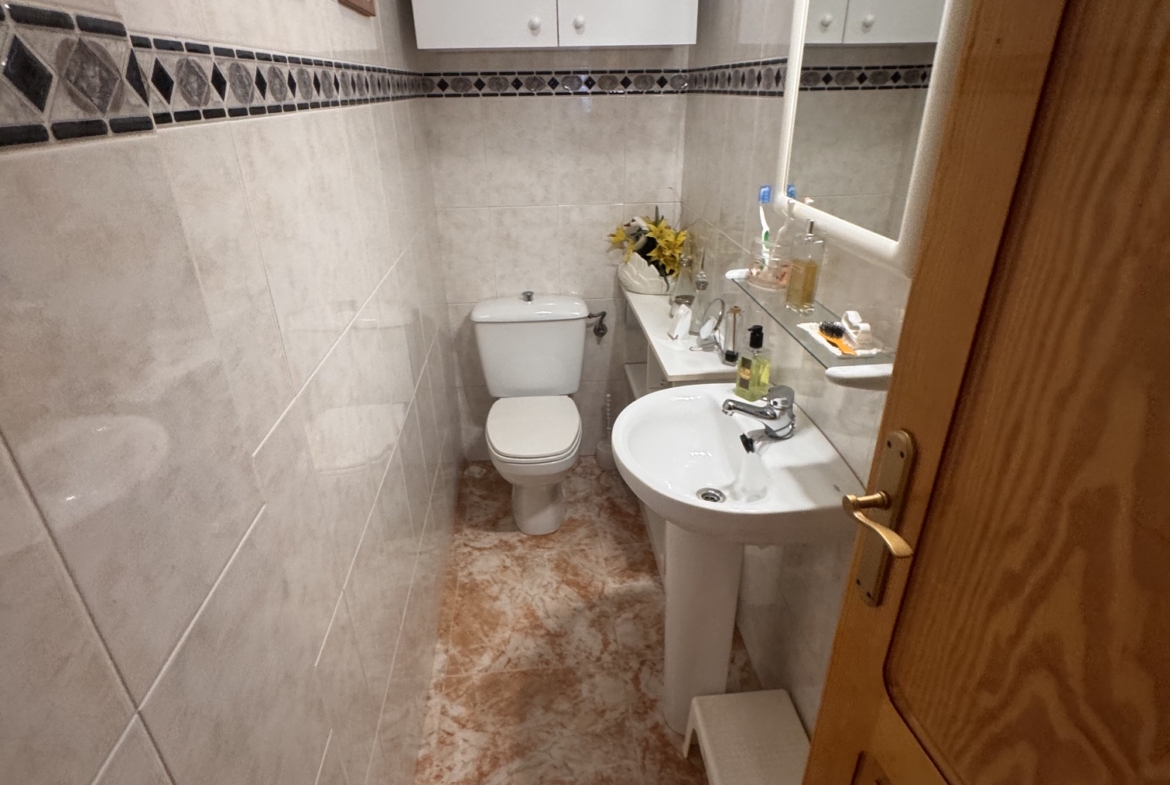 Just on the Market ***Fabulous Condition * 3 Bedroom / 2 Bathroom * One level house with Separate Annexe Upstairs with Double Bedroom * Large Storeroom & Large Solarium * The Price also includes a Separate Private * Double Underground Parking & Storage Room * €199,995 *