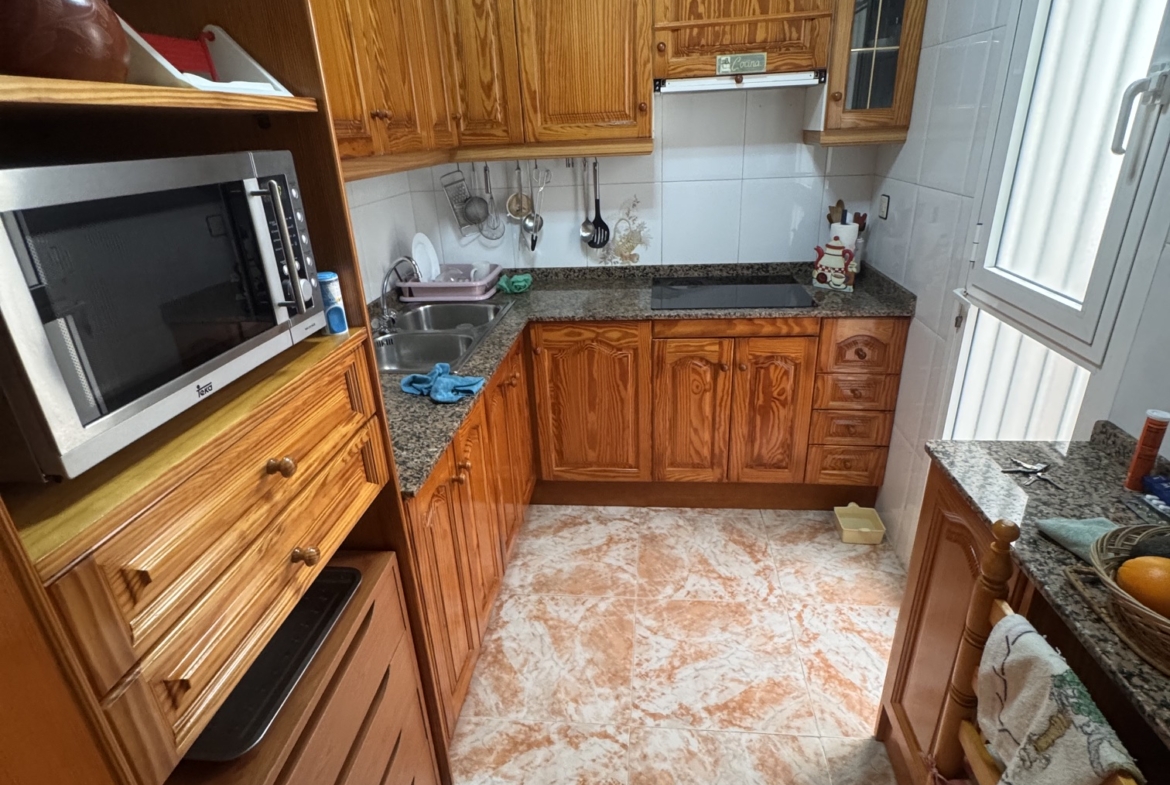 Just on the Market ***Fabulous Condition * 3 Bedroom / 2 Bathroom * One level house with Separate Annexe Upstairs with Double Bedroom * Large Storeroom & Large Solarium * The Price also includes a Separate Private * Double Underground Parking & Storage Room * €199,995 *