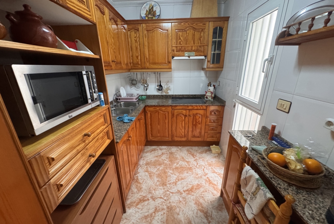Just on the Market ***Fabulous Condition * 3 Bedroom / 2 Bathroom * One level house with Separate Annexe Upstairs with Double Bedroom * Large Storeroom & Large Solarium * The Price also includes a Separate Private * Double Underground Parking & Storage Room * €199,995 *
