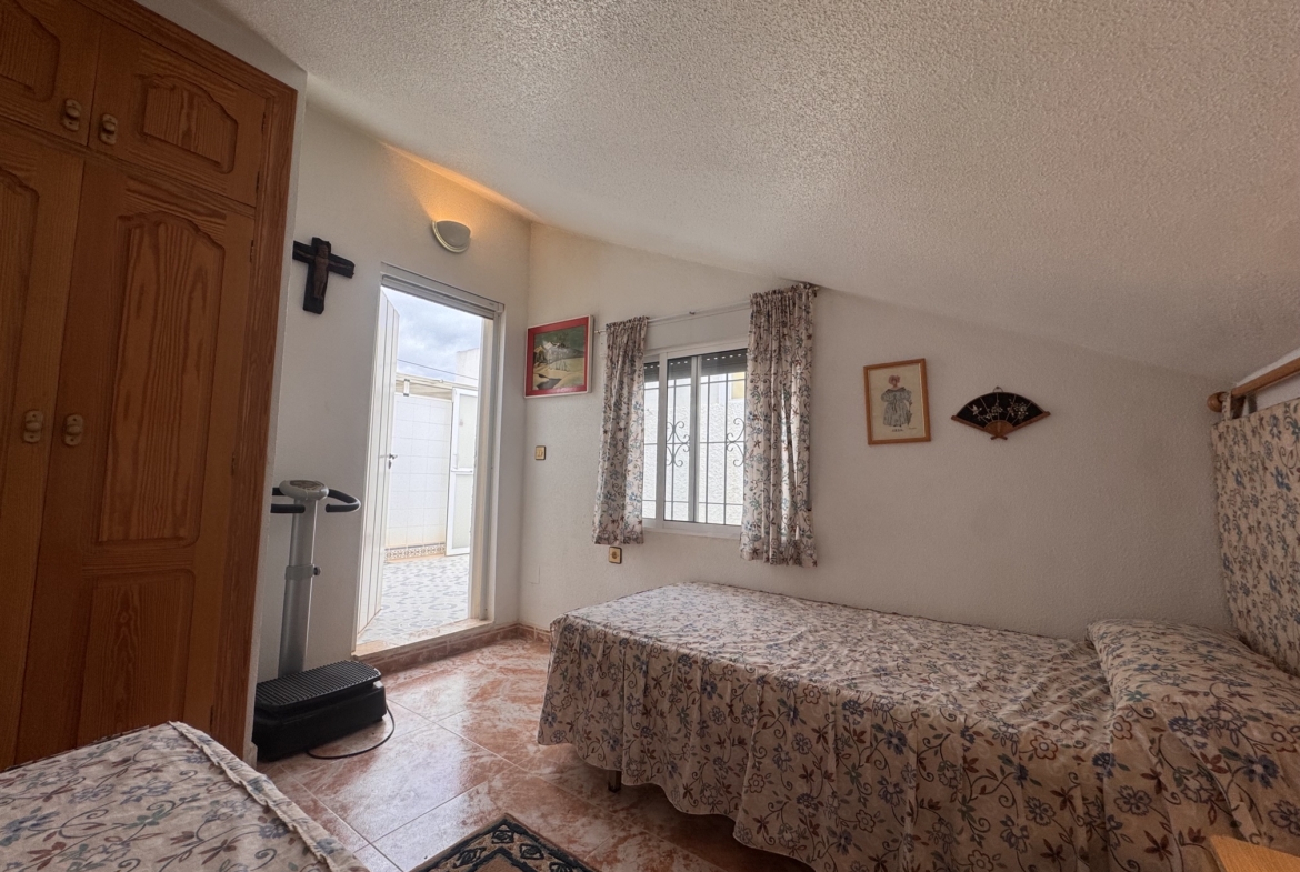 Just on the Market ***Fabulous Condition * 3 Bedroom / 2 Bathroom * One level house with Separate Annexe Upstairs with Double Bedroom * Large Storeroom & Large Solarium * The Price also includes a Separate Private * Double Underground Parking & Storage Room * €199,995 *
