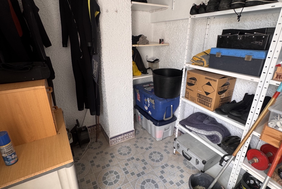 Just on the Market ***Fabulous Condition * 3 Bedroom / 2 Bathroom * One level house with Separate Annexe Upstairs with Double Bedroom * Large Storeroom & Large Solarium * The Price also includes a Separate Private * Double Underground Parking & Storage Room * €199,995 *