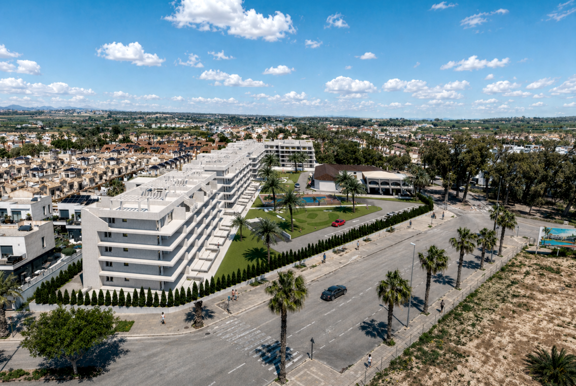 Oasis Garden * El Raso * Guardamar *An Exclusive New Development of 2 and 3 – Bedroom Homes , Created to enjoy comfort, elegance and tranquility in a privileged setting* Prices from €298,000 – €401,500 *