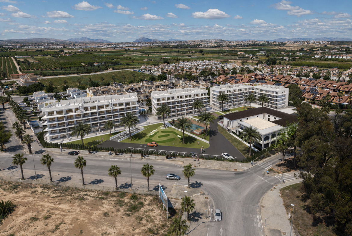 Oasis Garden * El Raso * Guardamar *An Exclusive New Development of 2 and 3 – Bedroom Homes , Created to enjoy comfort, elegance and tranquility in a privileged setting* Prices from €298,000 – €401,500 *
